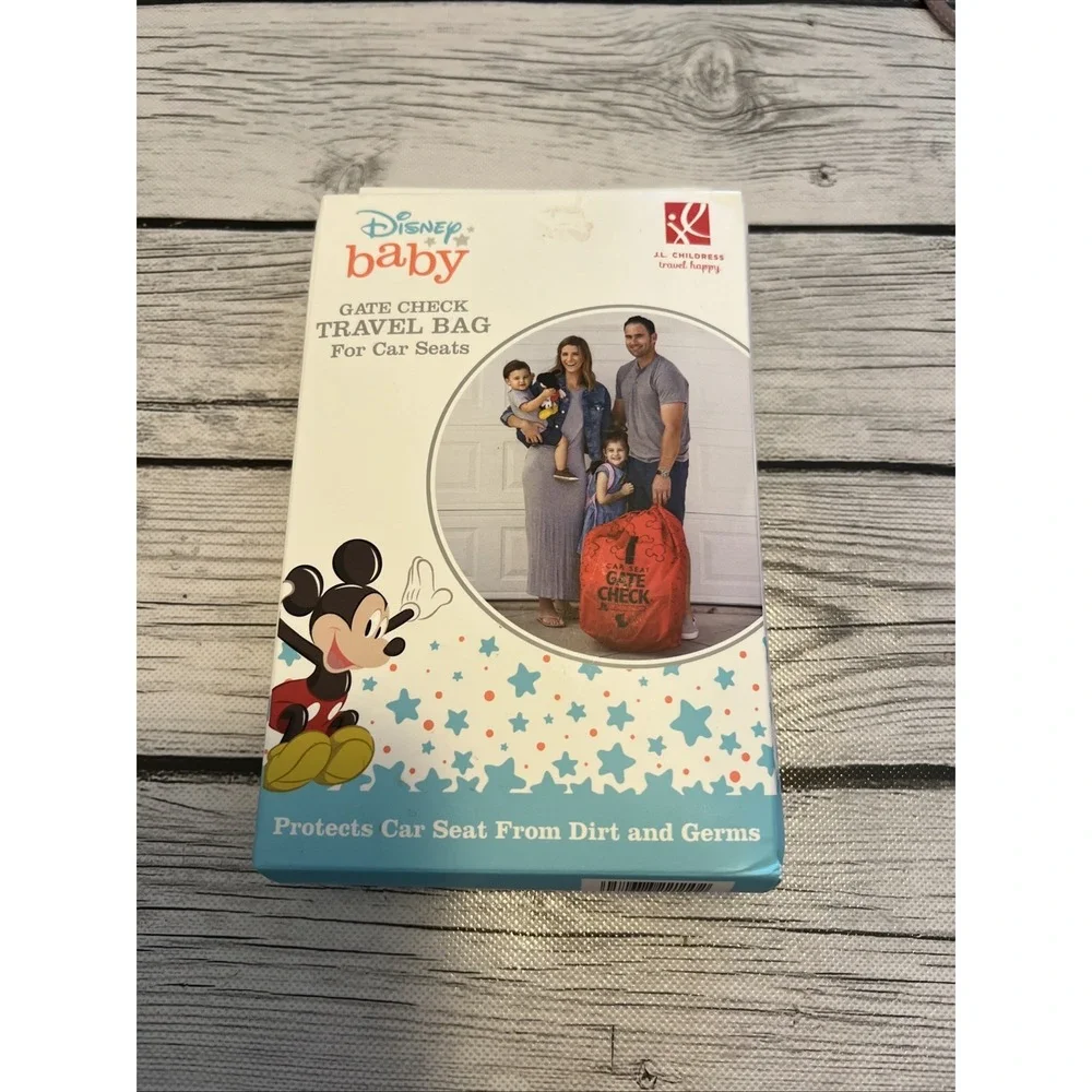 J.L. Childress Disney Baby Gate Check Bag for 1 Count (Pack of 1), Mickey Red